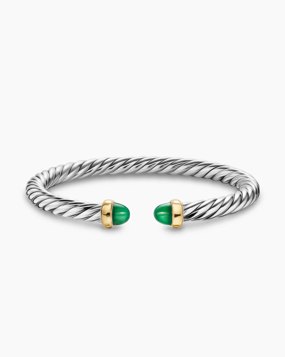 David Yurman | Cable Flex Bracelet in Sterling Silver with 14K Yellow Gold, 6mm | David Yurman