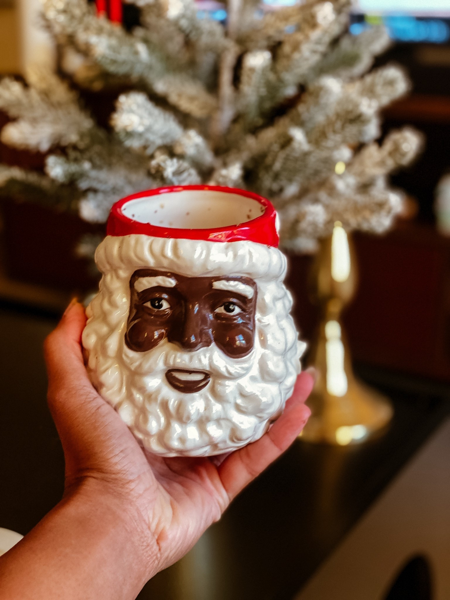 I’ve had this guy for years and unfortunately broke the arm during my last move.  I can’t let him go, though. 

#LTKSeasonal #LTKHome #LTKHoliday