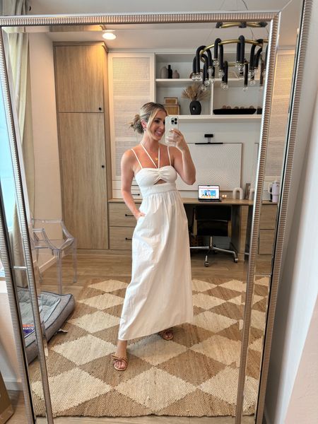 Summer maxi dress find from Target! Comes in multiple colors and perfect for any summer occasion. Shoes are Amazon and run TTS 

#LTKShoeCrush #LTKFindsUnder50 #LTKStyleTip