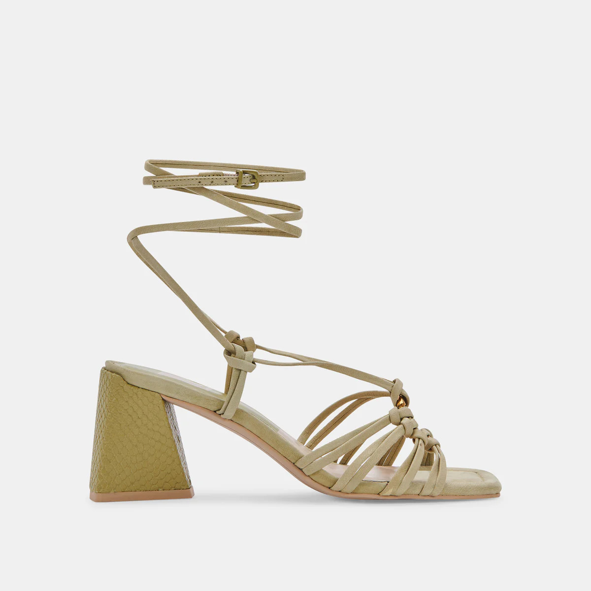 KASH SANDALS GREEN NUBUCK | DolceVita.com