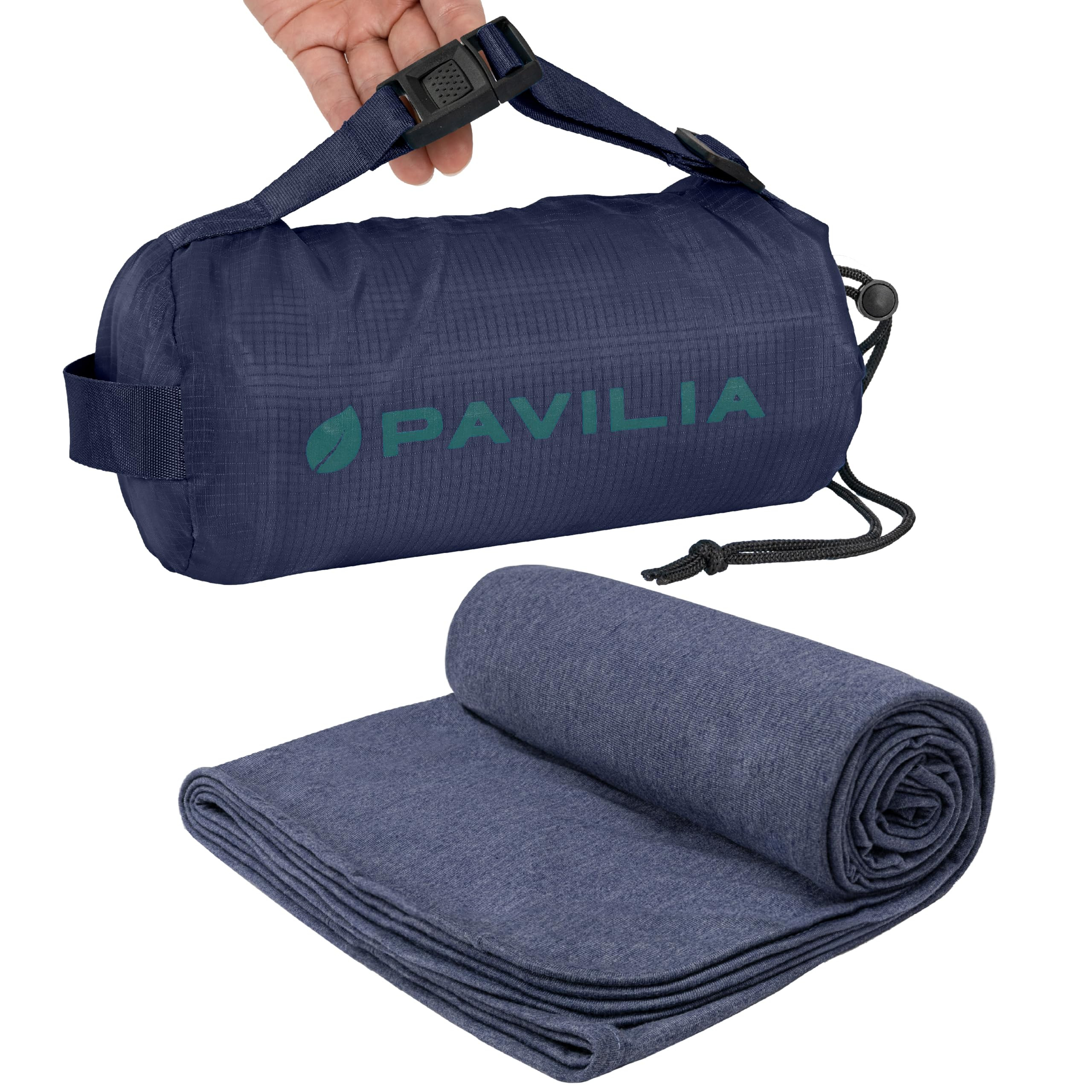 PAVILIA Travel Blanket Airplane Compact with Bag, Soft Packable Plane Blanket Kids Adults, Portab... | Amazon (US)