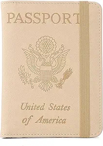 Melsbrinna Premium Leather Passport Holder Covers Case, Waterproof Rfid Blocking Travel Wallet Pa... | Amazon (US)