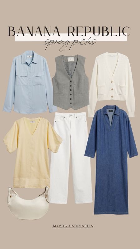 Banana Republic Spring Picks 
spring outfits, spring linens, spring trends, spring denim, spring dresses 

#LTKSeasonal #LTKstyletip