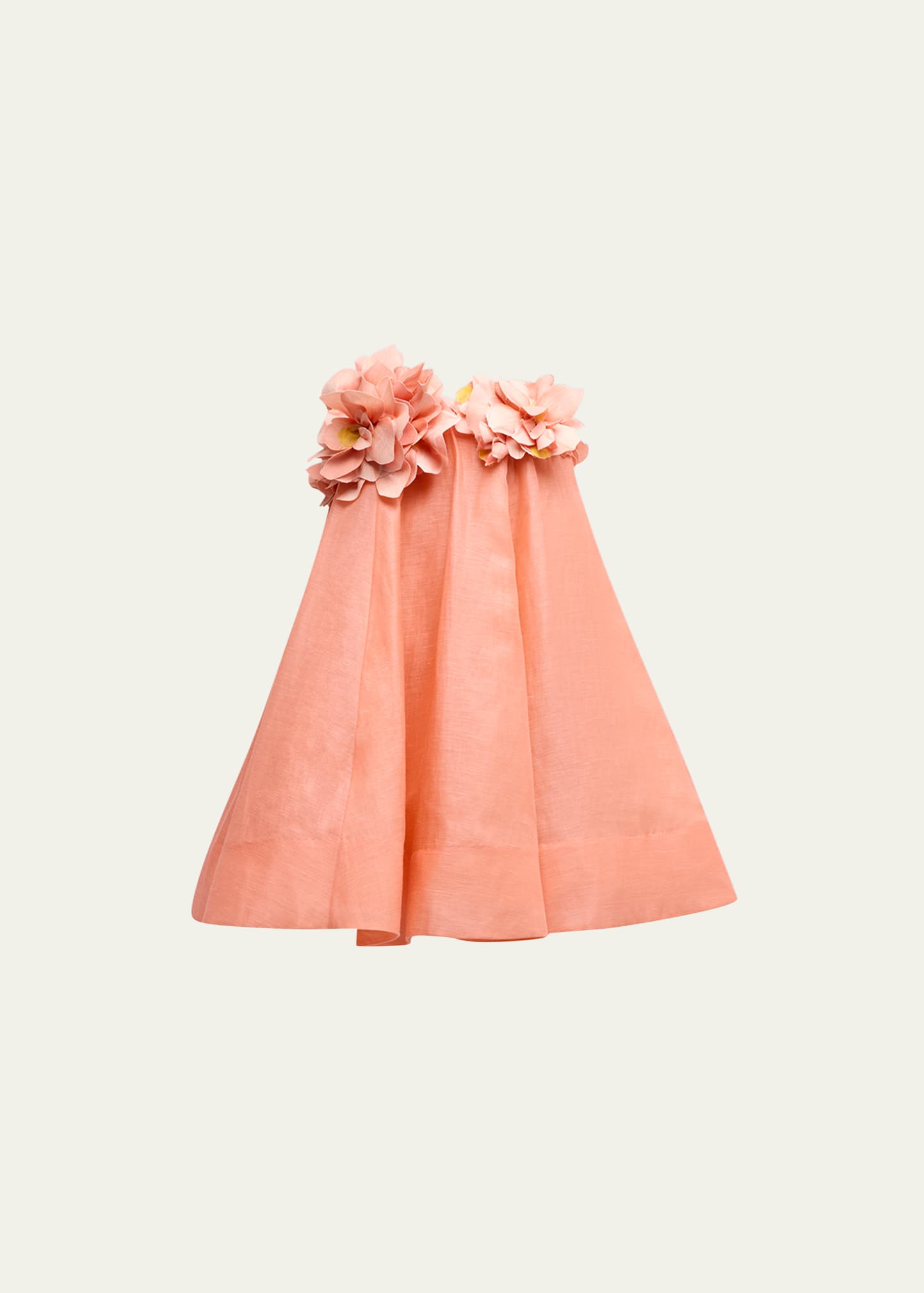 Zimmermann Natura Strapless Floral Mini Dress | Bergdorf Goodman