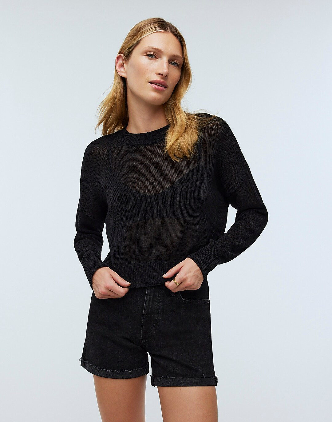 Loose-Knit Crewneck Sweater | Madewell