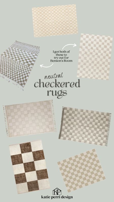 My favorite neutral checkered area rugs! I scoured the internet for the perfect checkered rug for the nursery!

#LTKkids #LTKbaby #LTKhome