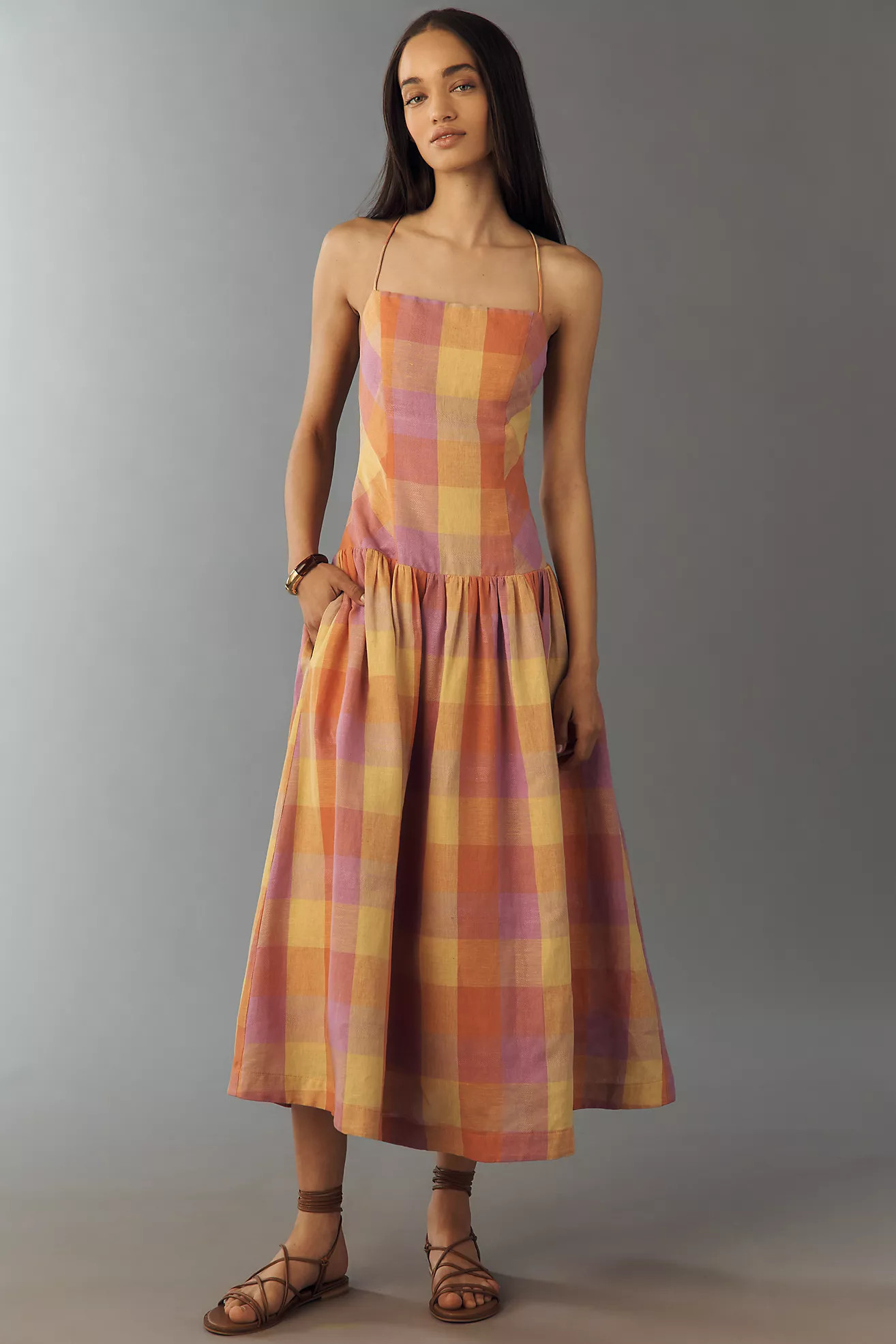 Jacquie The Label Juna Drop-Waist Dress | Anthropologie (US)