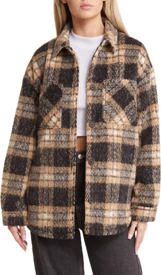 Plaid Woven Shacket | Nordstrom