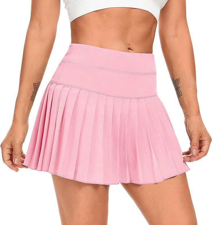 DERCA Pleated Tennis Skirt for Women with Pockets Shorts Athletic Skorts Workout Running Golf Spo... | Amazon (US)