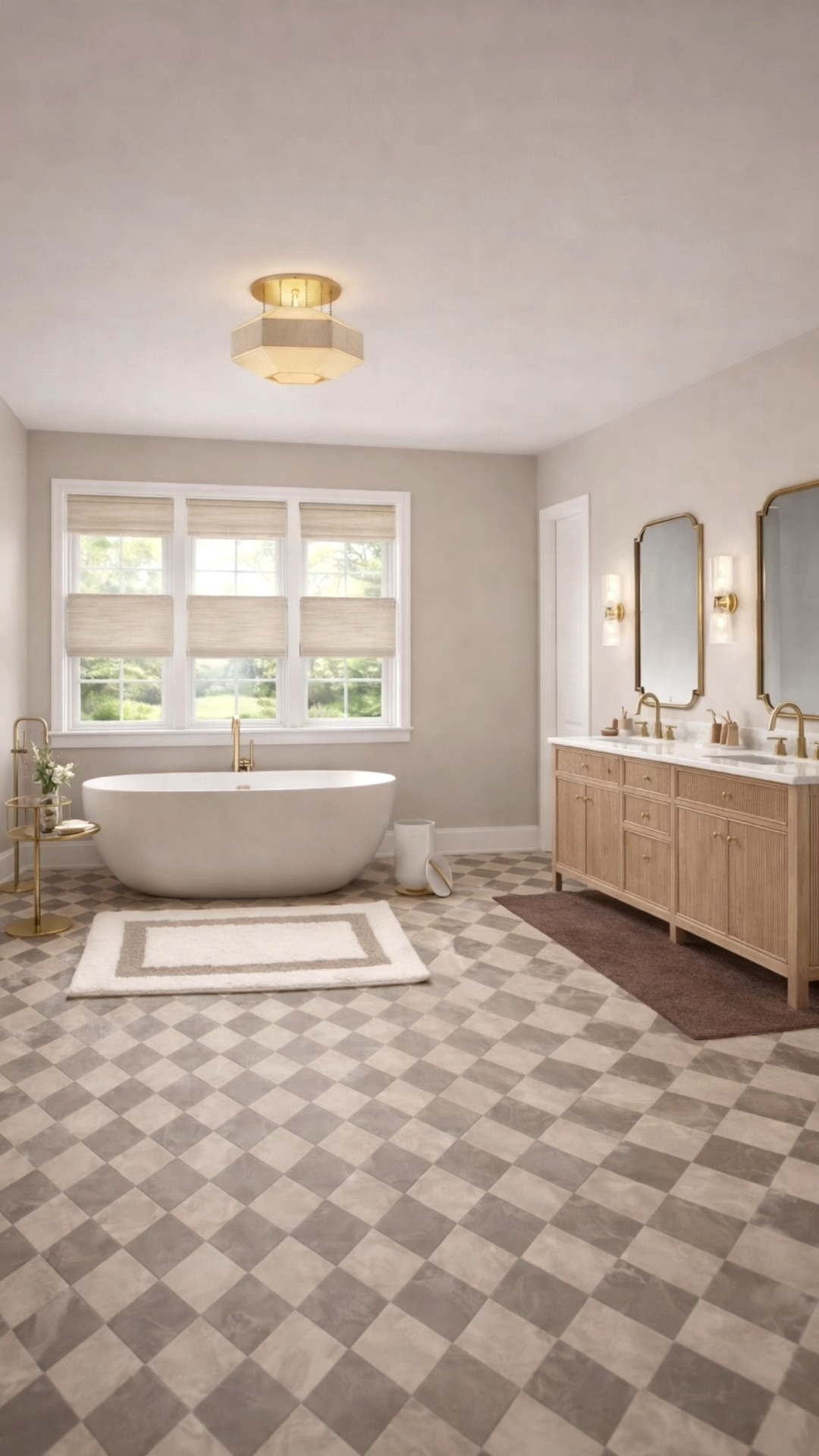 An elegant, modern classic bathroom that is sure to turn into your favorite space. You can shop everything in this design here!