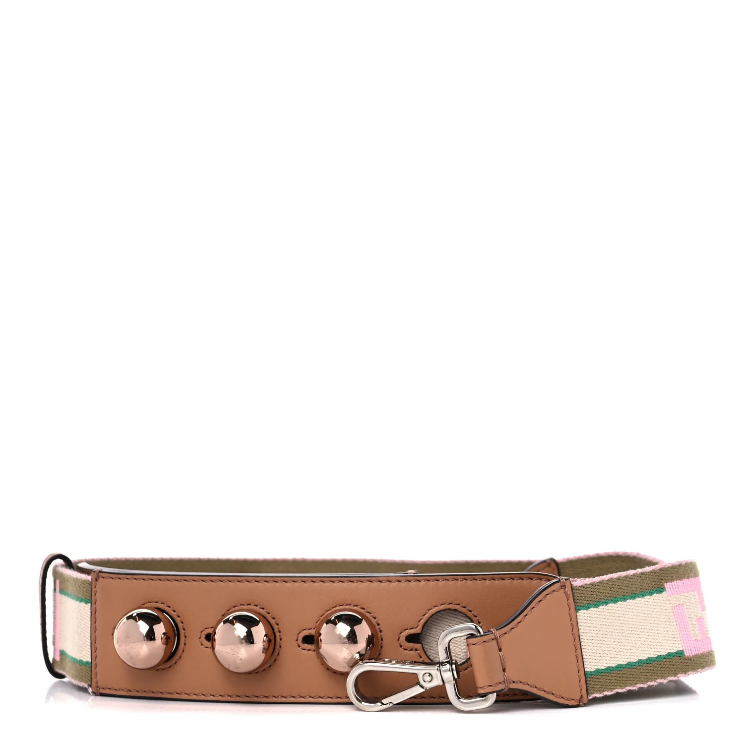 Ribbon Vitello FF Adjustable Strap Multicolor | FASHIONPHILE (US)