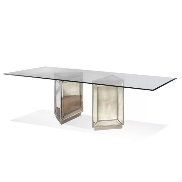 Hergen Glass Top Dining Table | Wayfair North America