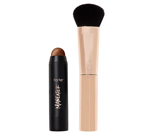 tarte Maneater Silk Stick Bronzer and Brush | QVC