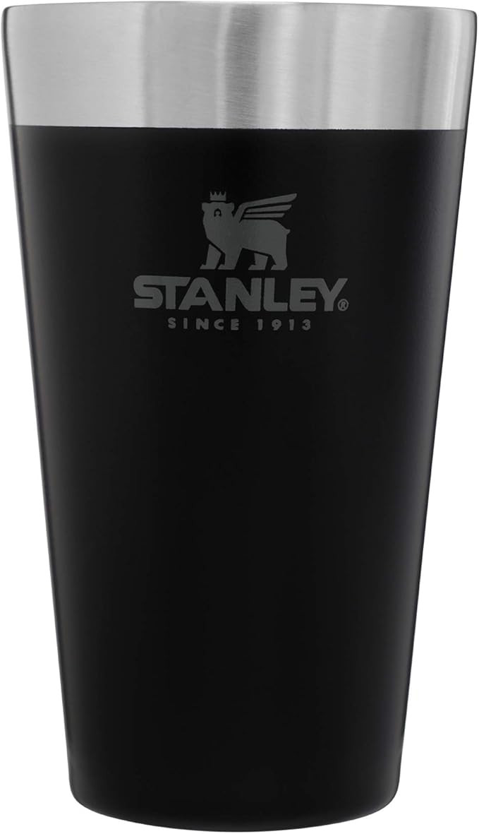 STANLEY Adventure Inulsated Stacking Beer Pint Glass, 16oz Stainless Steel Double Wall Rugged Met... | Amazon (US)