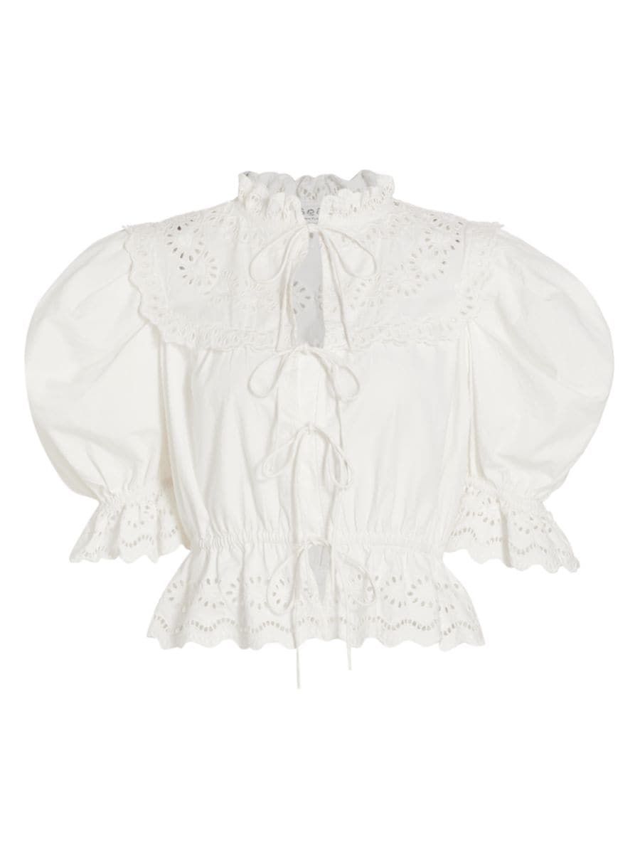 Georgina Ruffle Blouse | Saks Fifth Avenue