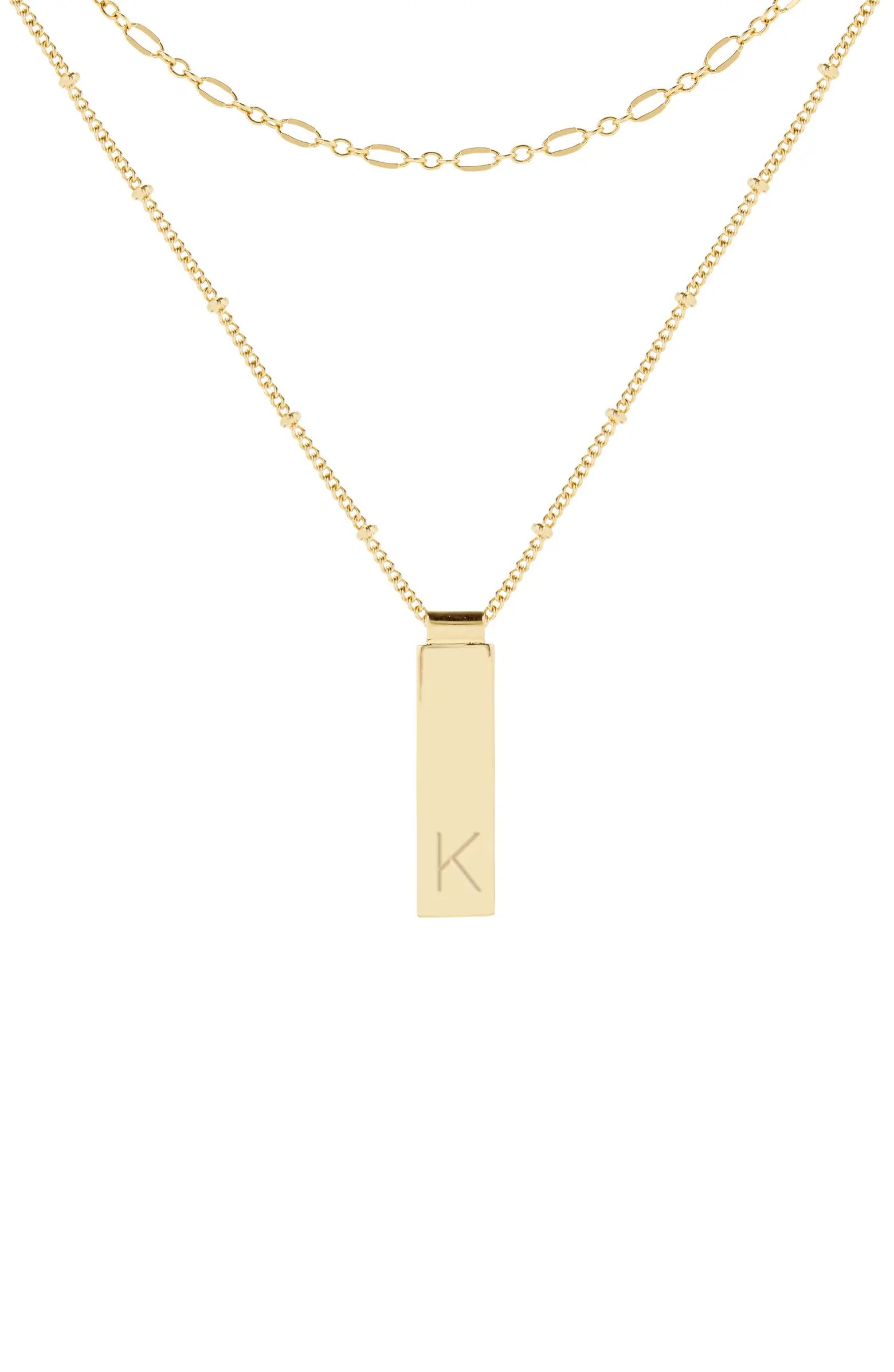 Maisie Set of 2 Initial Layering Necklaces | Nordstrom