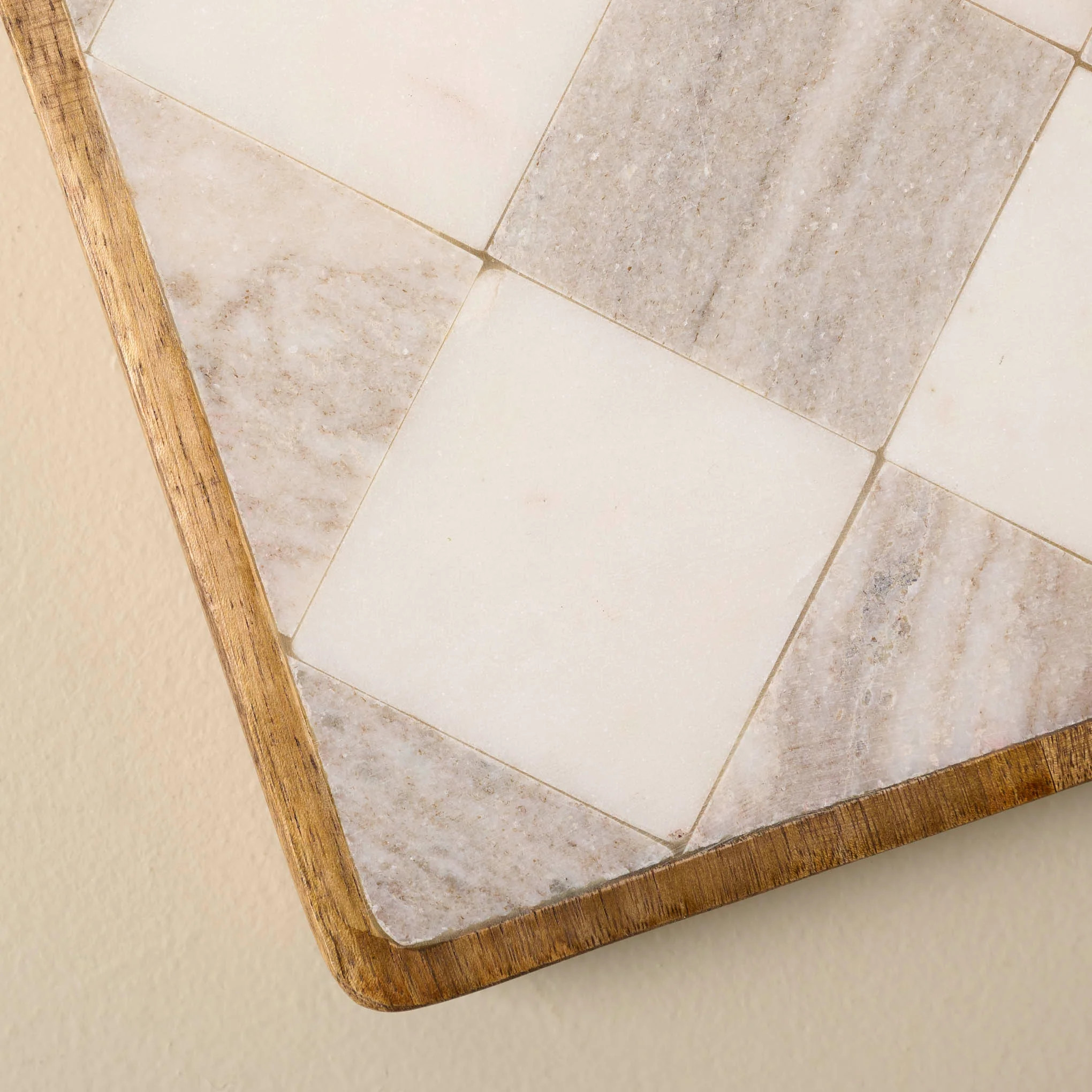 Everett Checkered Marble Trivet | Magnolia