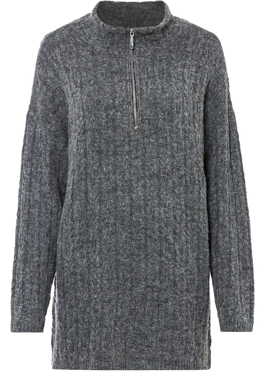 Longpullover mit Zopfmuster | Bonprix DE