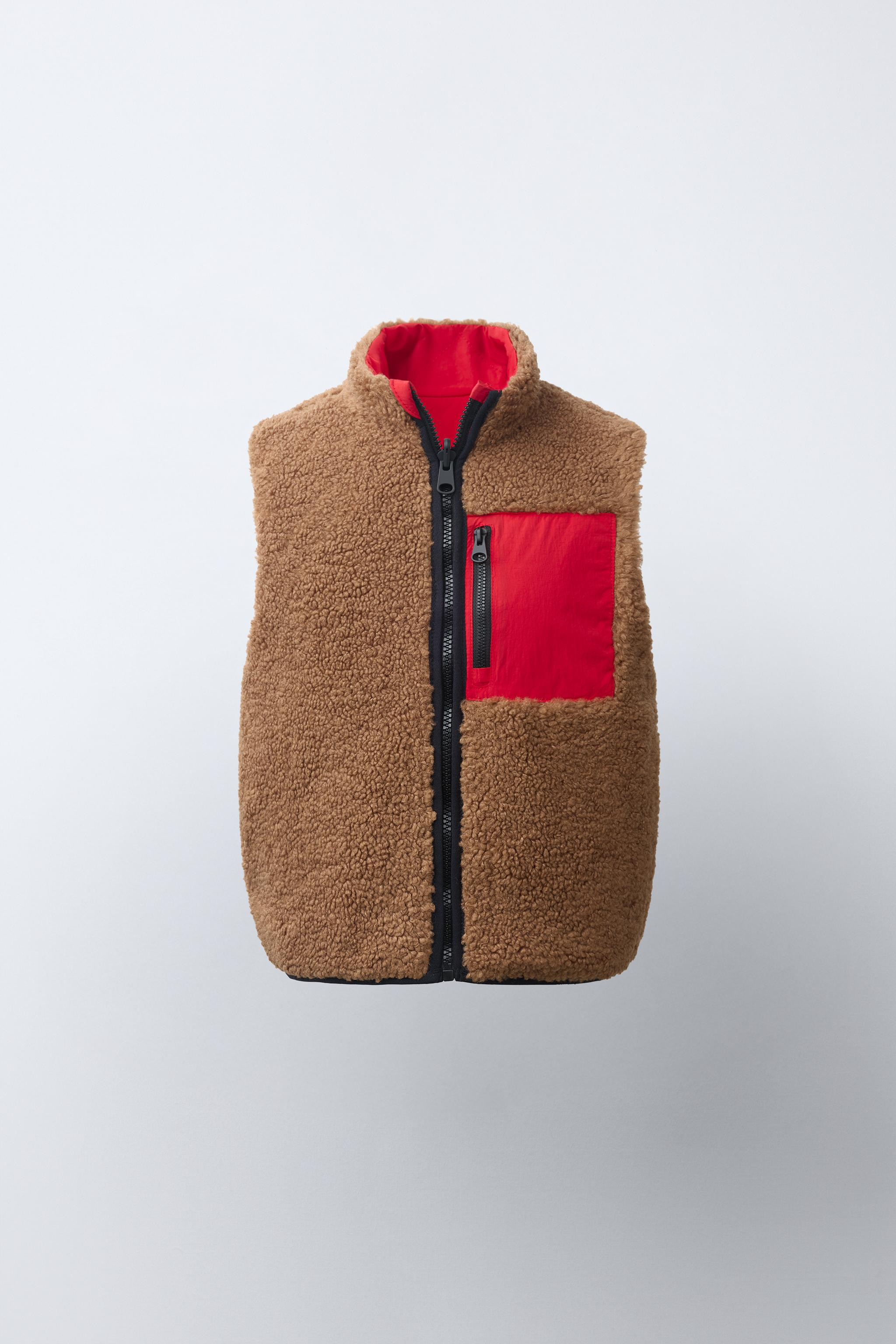 REVERSIBLE FLEECE VEST | Zara US
