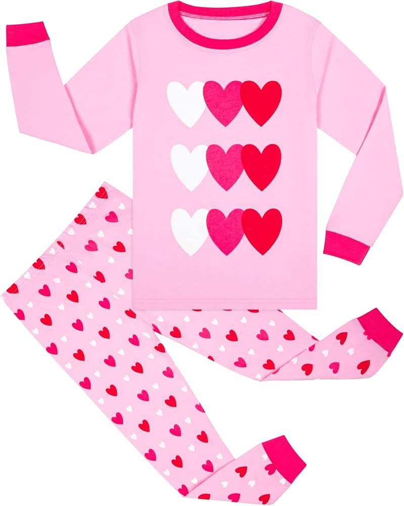 HONGTEYA Kids Clothes for Boys Girls 2 Piece Toddler Clothes Cotton Outfit Size 3-8T | Amazon (US)