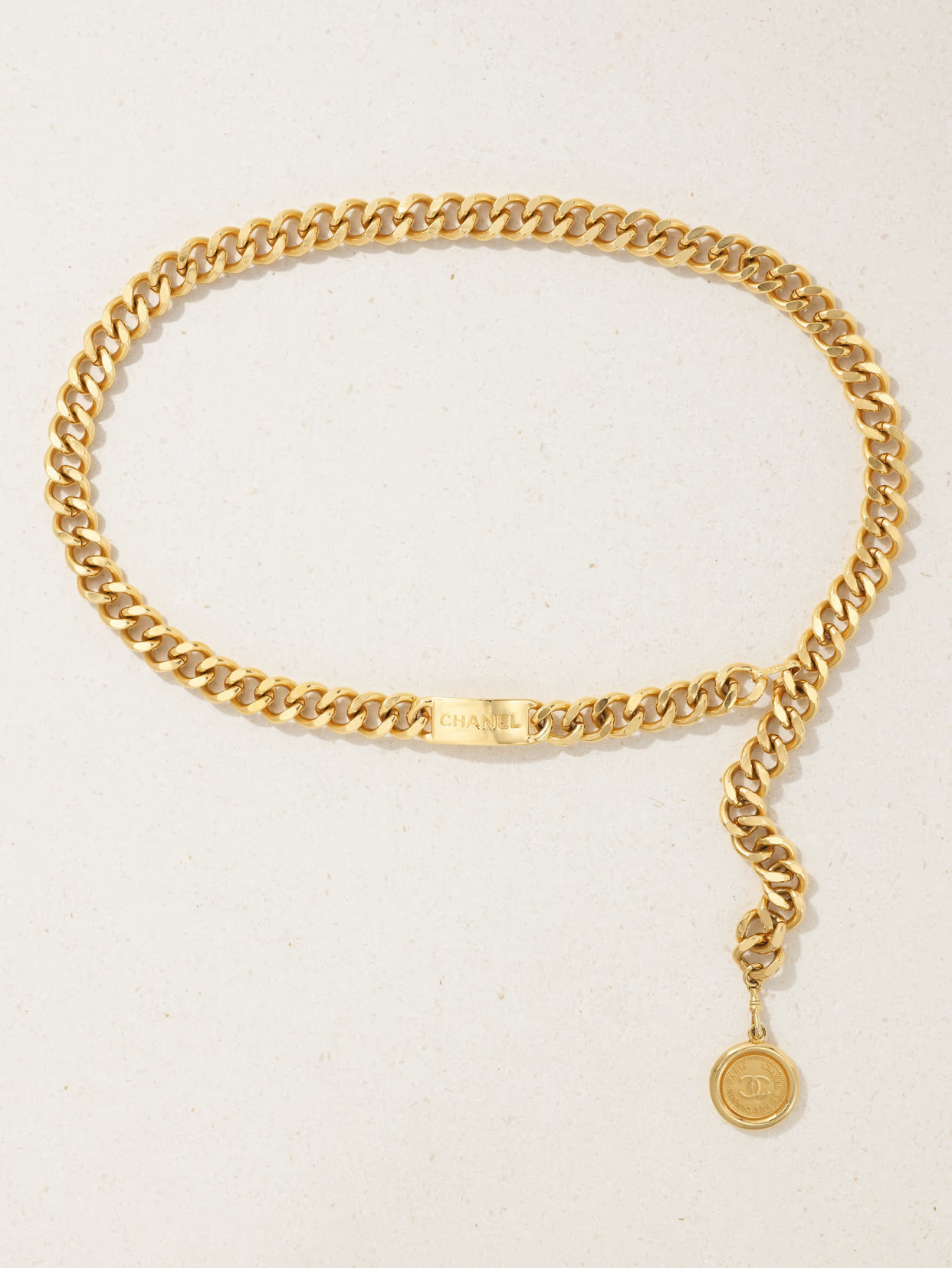 VINTAGE CHANEL - Gold-plated Chain Belt - One size | NET-A-PORTER (US)
