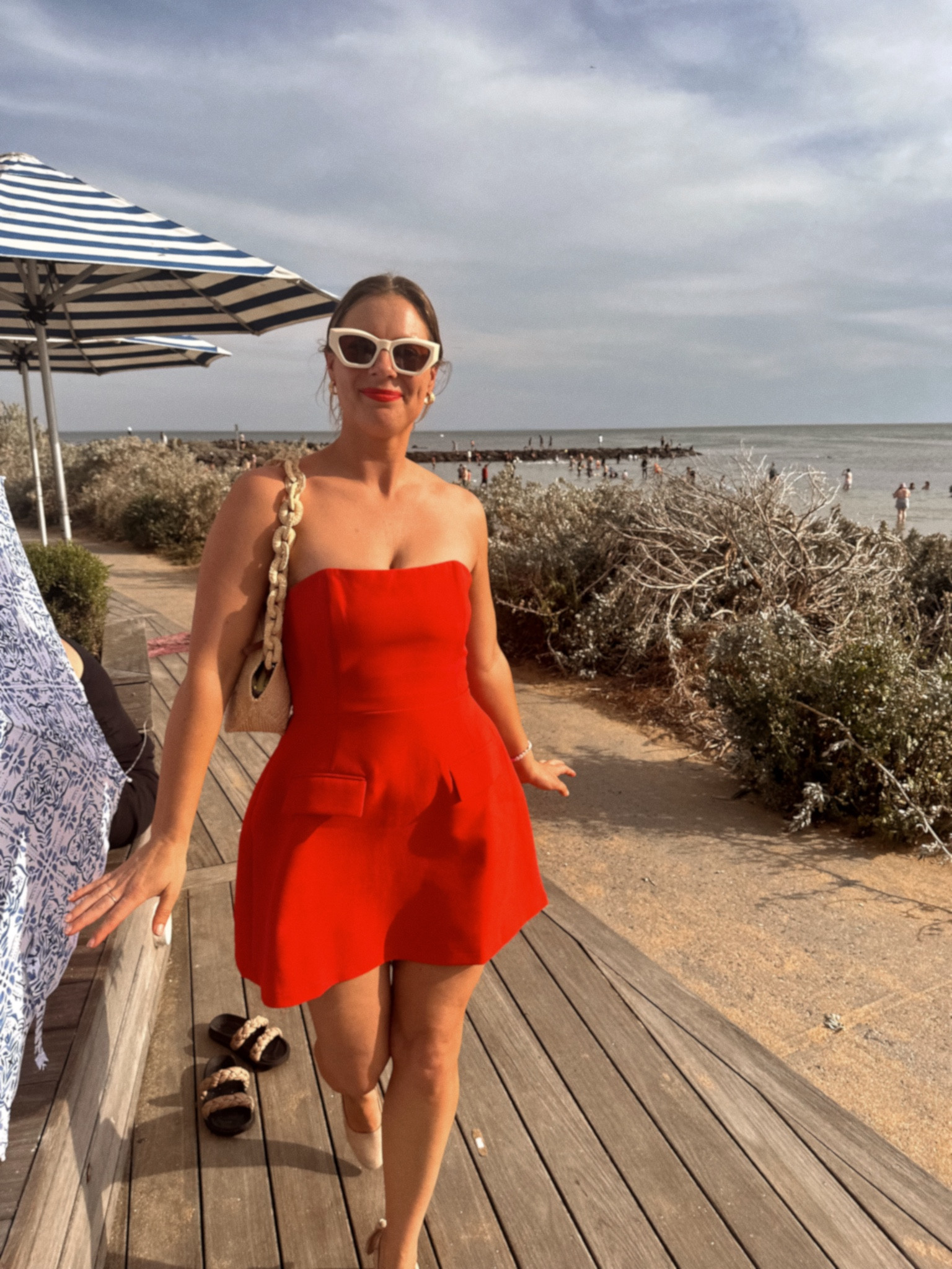 The chicest red mini dress for Christmas parties ❤️ I’m wearing a medium and am normally a size 10, if you’re unsure I would size down as it is on the roomier side. 

#LTKspring #LTKaustralia