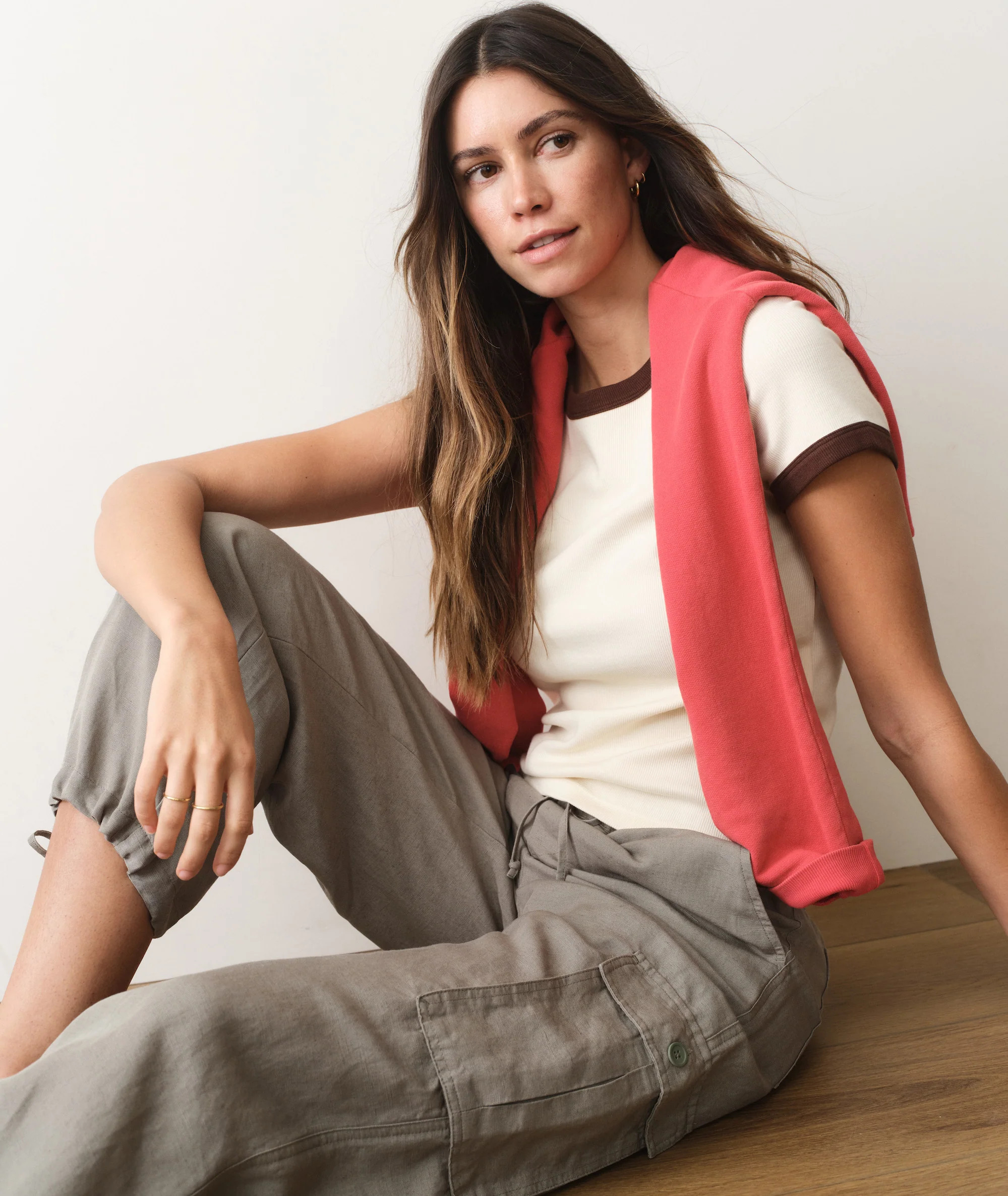 Lexi Rib Ringer Tee | Marine Layer