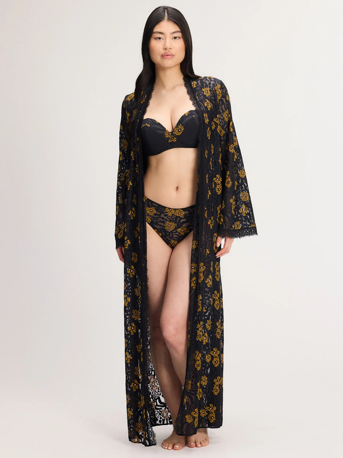 Feline Floral Sleep Robe | Savage x Fenty - North America