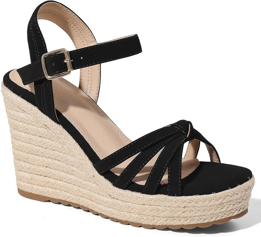 mikarka Sandals for Women 2026: Comfortable Wedge Platform Sandals Women - Braided Espadrilles fo... | Amazon (US)