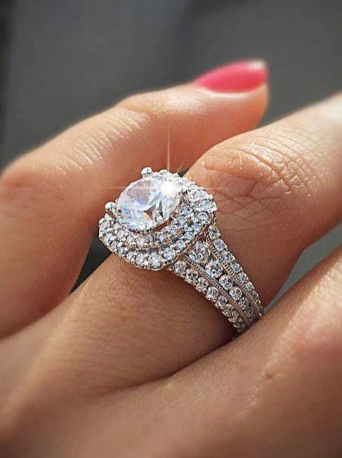 SERENA DOUBLE HALO RING | raëliv