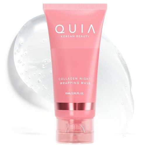 QUIA Overnight Collagen Wrapping Mask – Wake Up with Firmer, Hydrated Skin – Easy Peel-Off Formula – Korean Skincare for Radiance and Elasticity – For All Skin Types, 75ml | Amazon (US)