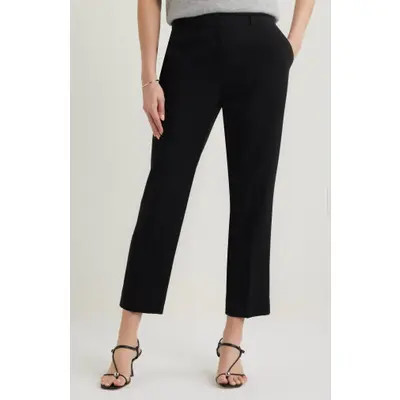 Nordstrom Slim Fit Crop Pants in Black at Nordstrom, Size 16 | Nordstrom