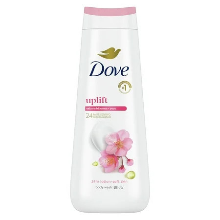 Dove Body Wash for Women Sakura Blossom & Yuzu Moisturizing Skin Cleanser with No Sulfates No Parabens, 20 oz | Walmart (US)