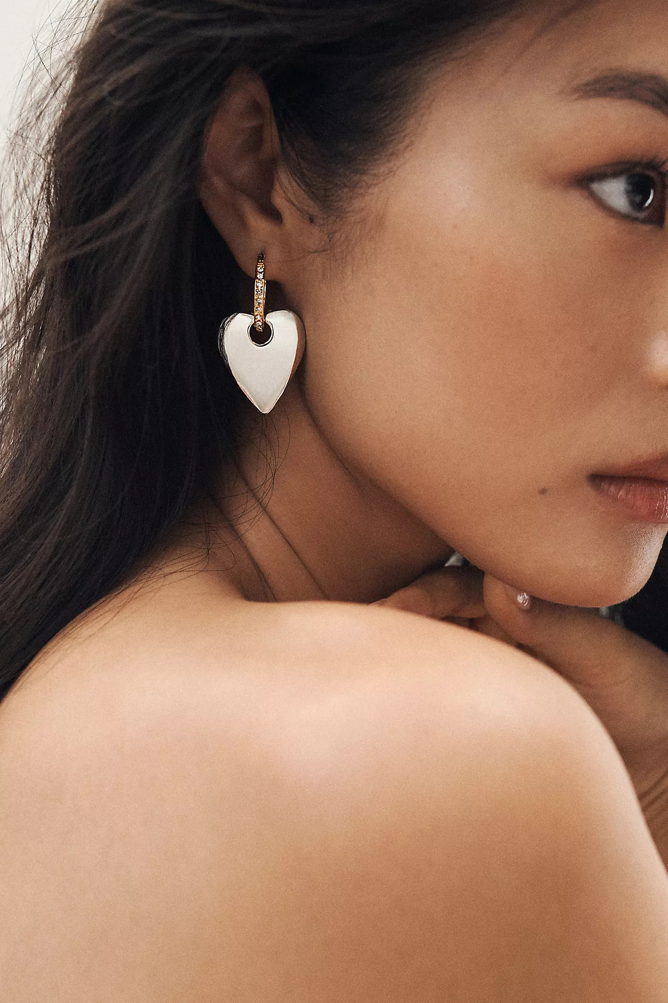 Heart Huggie Earrings | Anthropologie (US)