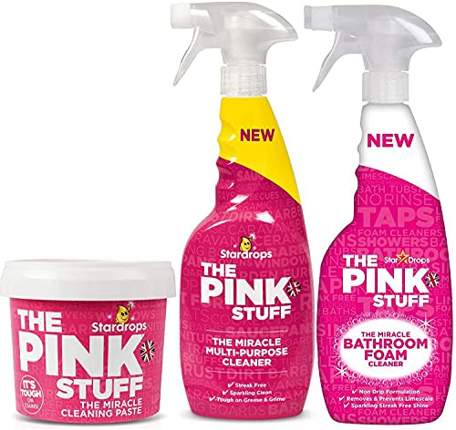 Stardrops - The Pink Stuff - The Miracle Cleaning Paste, Multi-Purpose Spray, And Bathroom Foam 3... | Amazon (US)