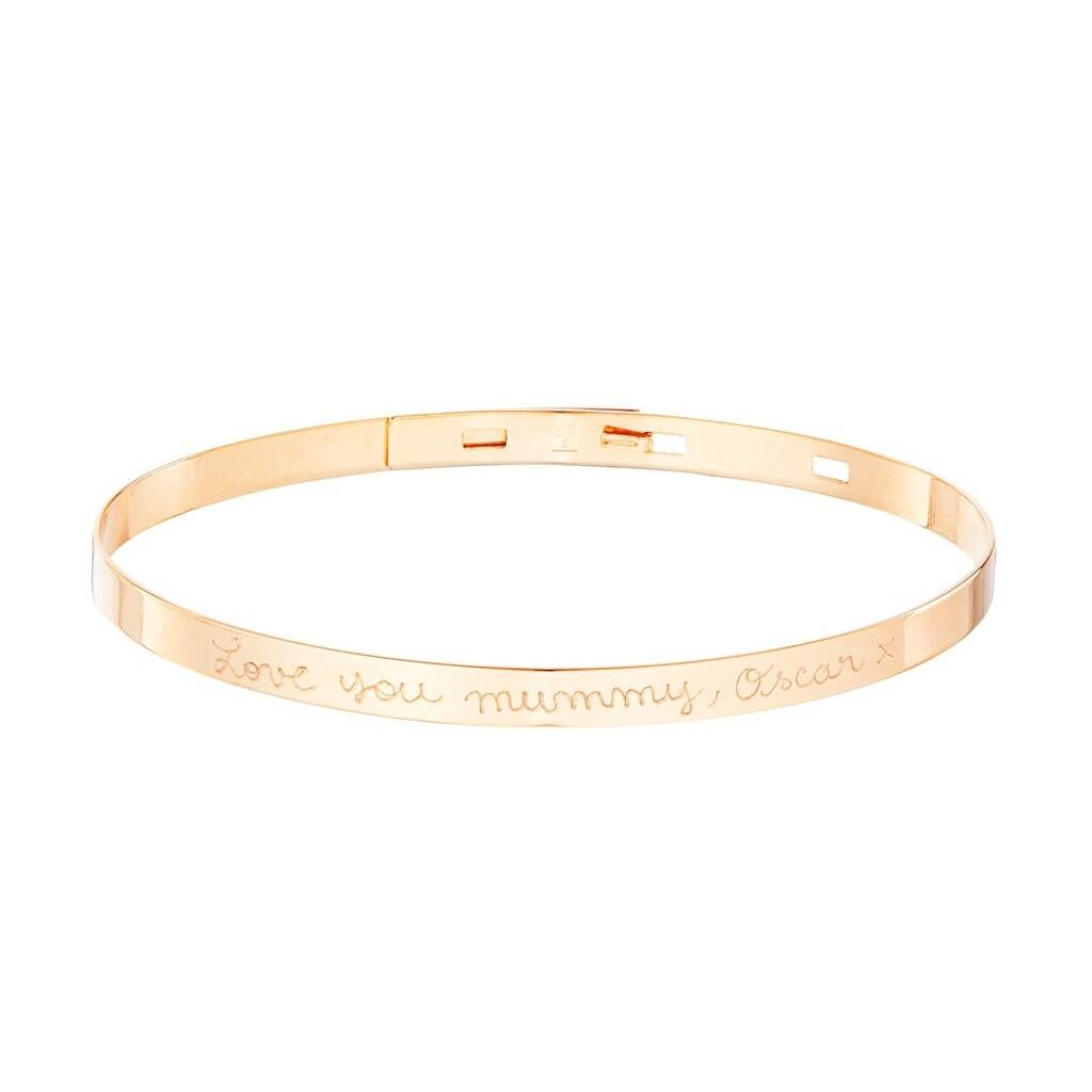 Personalised Flat Bangle | Not On The High Street