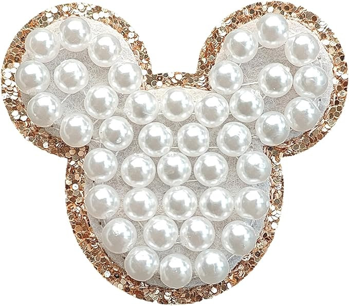 Pearls Embroidered Patch, Cartoon Visualization Patch for Clothes, Hats, Jeans, Skirts, T-Shirts,... | Amazon (US)