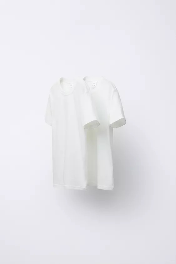 6-14 YEARS/ TWO-PACK OF PLAIN SHORT SLEEVE T-SHIRTS | Zara US