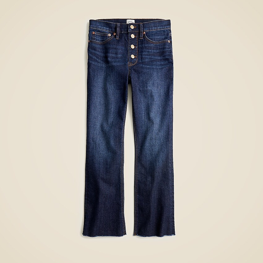 9" demi-boot crop jean in Dark Worn wash | J. Crew US