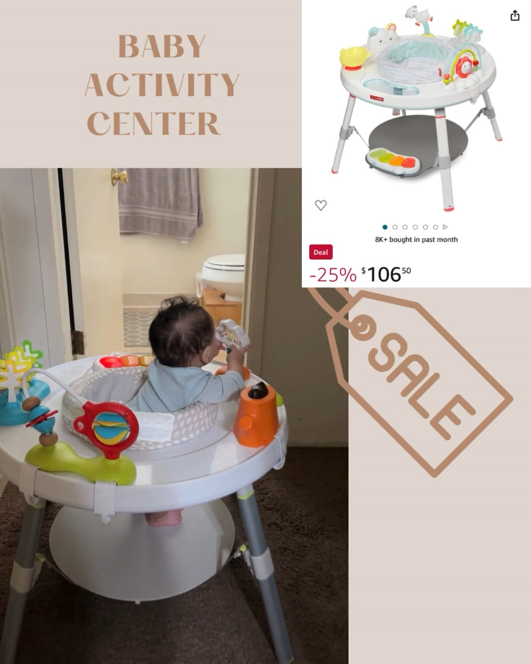 Great way to keep your little one entertained while you do things around the house. 

#LTKsalealert #LTKbaby #LTKGiftGuide