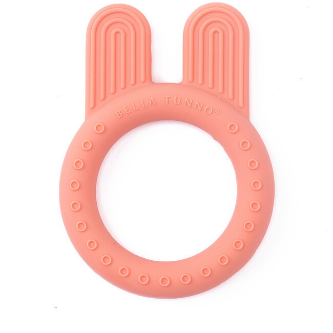 Bunny Rattle Teether, Pink | Maisonette