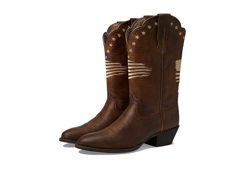 Ariat Heritage R Toe Liberty StretchFit Western Boot Women's Shoes Sassy Brown : 10 B - Medium, Leather | Zappos