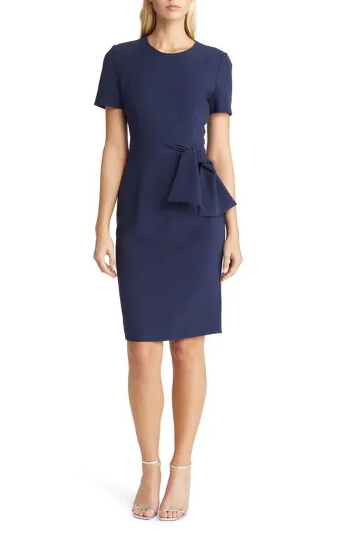 Black Halo Harbor Sheath Dress in Pacific Blue at Nordstrom, Size 10 | Nordstrom