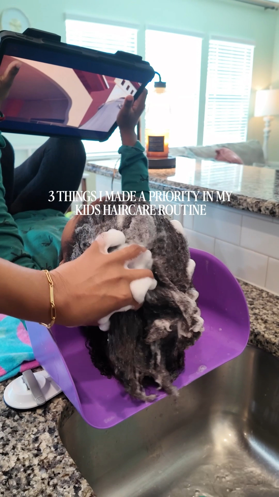 3 Things I've Made a Priority in My Kids' Haircare Routine ✨

I've shared before that I focus more on hair health than just length or super sleek styles. Here are three things I've prioritized that have made such a difference in my girls' hair.

Incorporating bond repair into wash day.
I've always used moisturizing shampoos and conditioners, but once I added bond repair products into their routine, I noticed stronger strands and healthier-looking hair overall. I was only using these on myself, but when I tried them on the girls on wash day I was like, "Why didn't I do this sooner?"

Regular trims.
Keeping their ends trimmed makes a big difference in how styles turn out and in their overall hair health. I've been doing them myself at home, but I highly recommend taking little ones to a stylist if you don't feel comfortable trimming on your own.

Washing once a week.
Sticking to a once-a-week wash day keeps their hair less tangled, softer, and more moisturized. When I wait any longer, wash day becomes a struggle. I see more shedding, more knots, and I spend way more time doing hair. The girls are outdoors a lot with sports, so washing weekly helps remove dirt and debris from their hair.

And one last tip: have them wear a silk bonnet or use a silk pillowcase at night to help protect their hair between wash days. 

#LTKmomlife #LTKdayinmylife #LTKBeauty