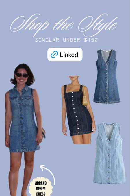 Denim dress, jean dress, dresses under $150

#LTKSeasonal #LTKStyleTip