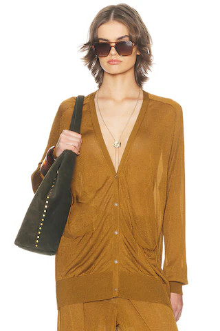 Arlena Cardigan in Olive Green | Revolve Clothing (Global)
