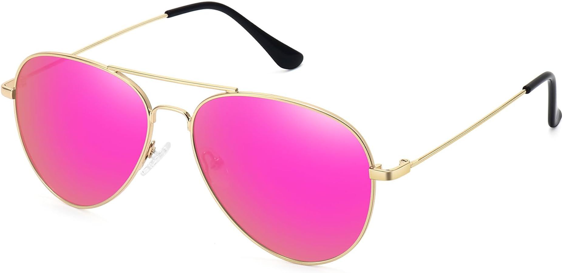 WOWSUN Classic Polarized Aviator Sunglasses for Women Men | Amazon (US)