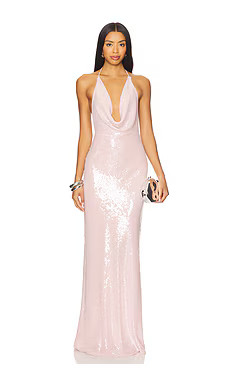 SAU LEE Claudia Gown in Misty Pink from Revolve.com | Revolve Clothing (Global)