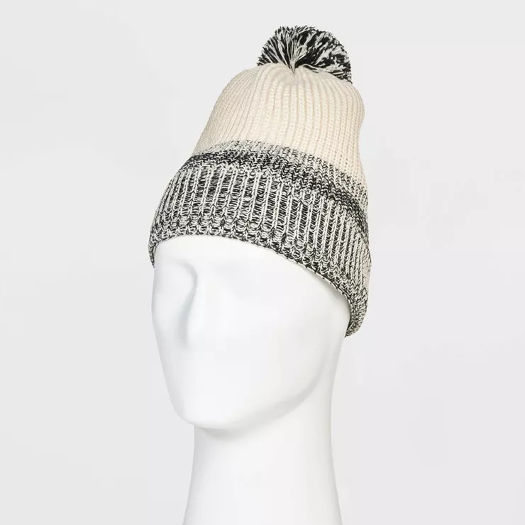 Men's Pom Beanie with Lined Fleece - Goodfellow & Co™ | Target