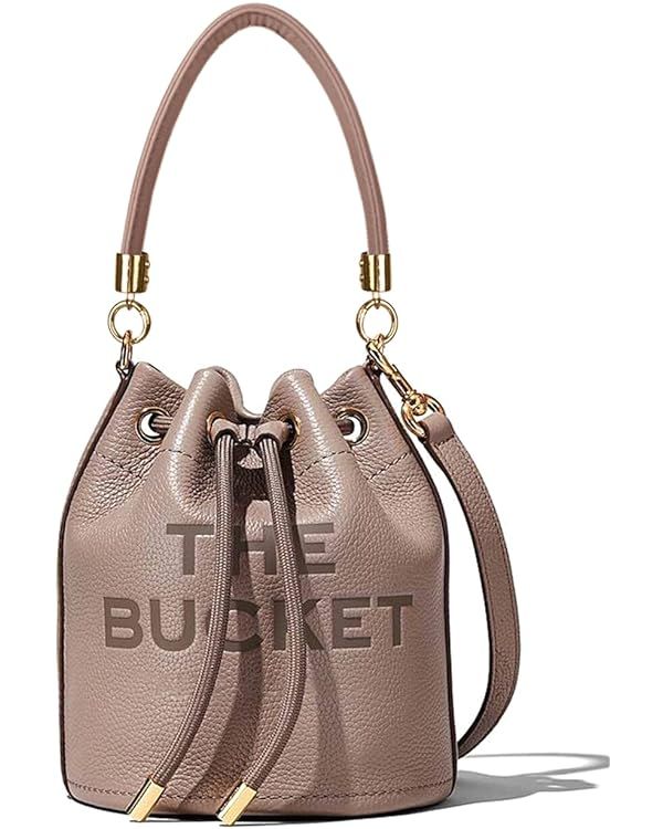 The Bucket Bag for Women Pu Leather Drawstring Handbag Tote Hobo Handbag Crossbody Bag Soft Adjus... | Amazon (US)